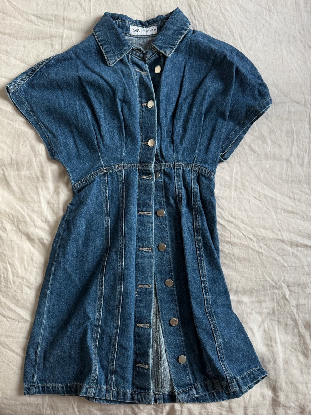 ZARA button-up denim dress